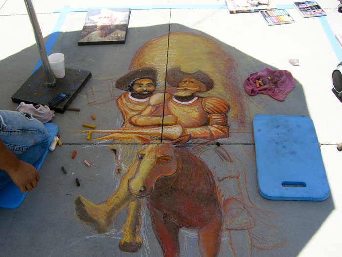 Sketching with chalk Sketching with chalk