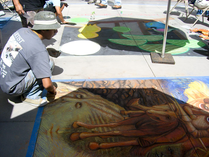 Chalk on Pasadena California