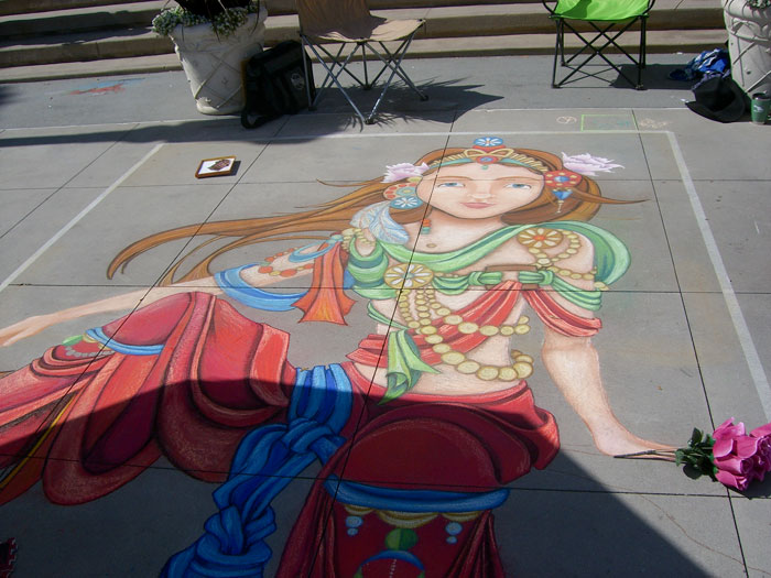 Colorful Chalk Drawing