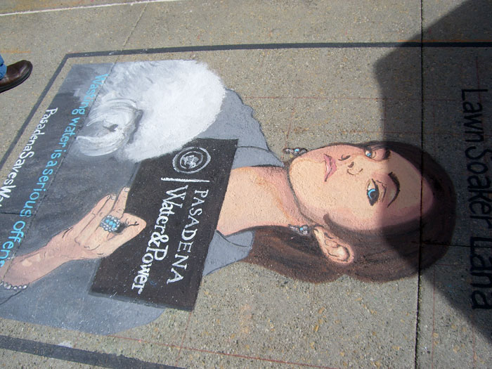 Chalk Painting with water