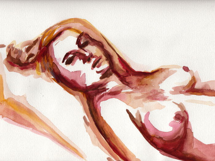 female nude drawing by Henry Colchado female nude drawing by Henry Colchado