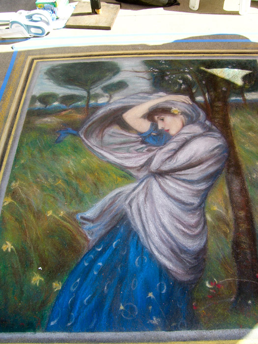 Chalk drawing