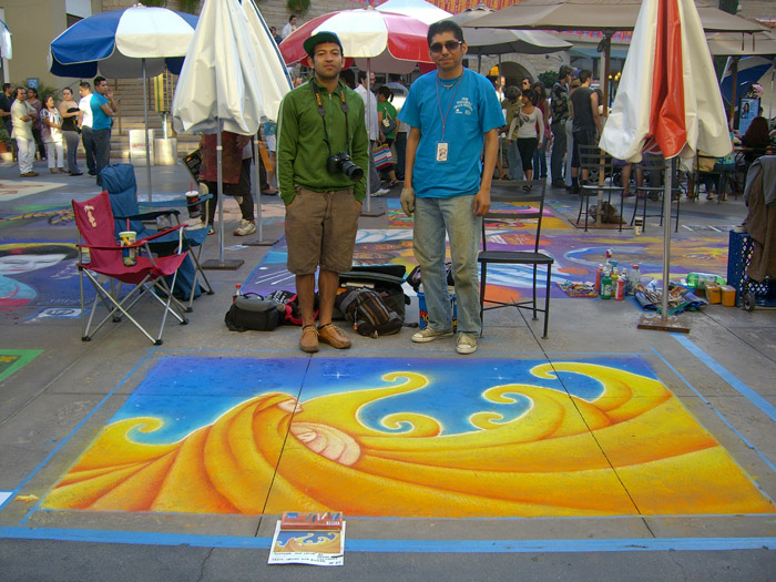 Ender and Henry - Chalk Drawing Complete