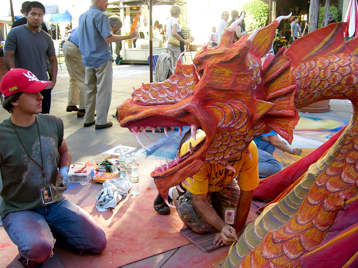 Chalk 3d sculpture art