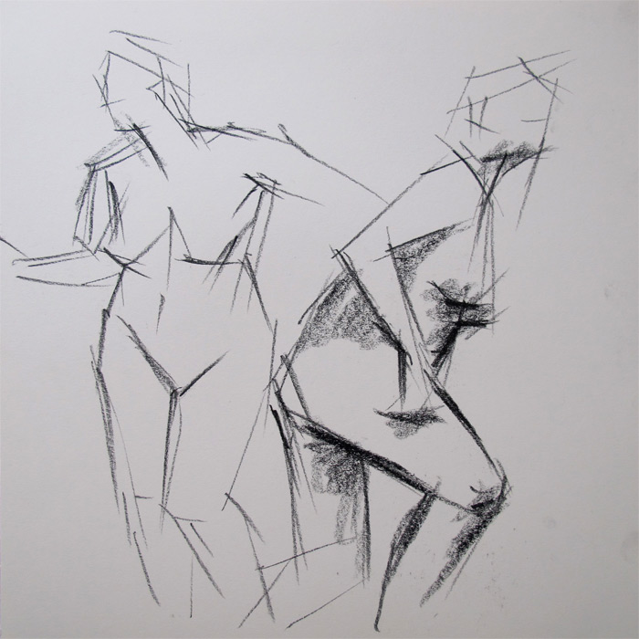 Henry Colchado - block sketches - 2 minute poses